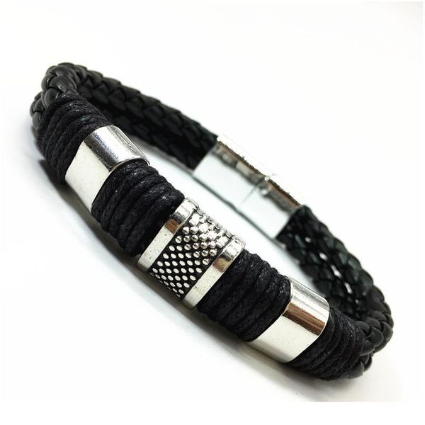 black brown handmade men leather bracelets women vintage weave cuff bangle male homme jewelry acc jlltuf, Golden;silver
black brown handmade men leather bracelets women vintage weave cuff bangle male homme jewelry acc jlltuf, Golden;silver