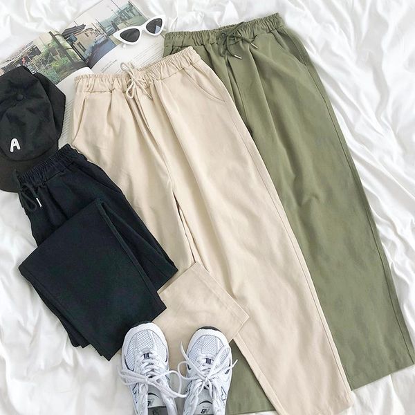 women's pants & capris sarafi style casual high waist women 2021 autumn streetwear pockets korean female solid cargo pant, Black;white
women's pants & capris sarafi style casual high waist women 2021 autumn streetwear pockets korean female solid cargo pant, Black;white
