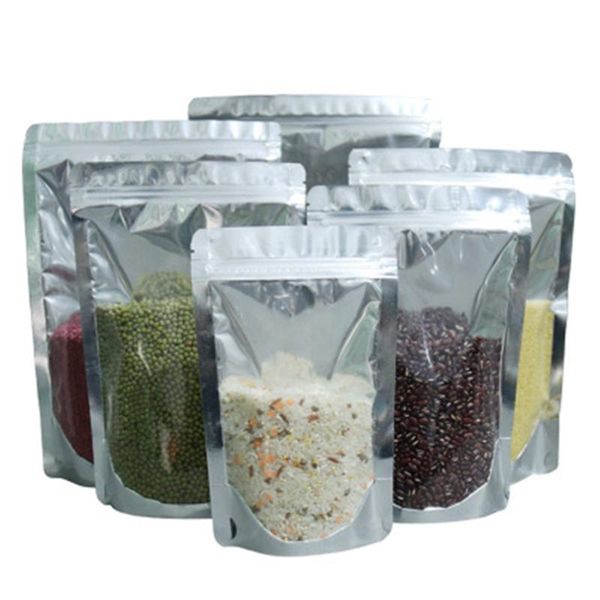 100pcs 11 sizes doypack clear aluminum foil package bags silver mylar plastic dried flower nuts storage zipper pouches
100pcs 11 sizes doypack clear aluminum foil package bags silver mylar plastic dried flower nuts storage zipper pouches