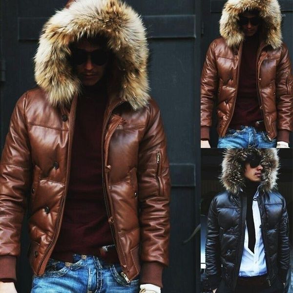 lugentolo faux leather jacket men winter fashion warm plus size coat thick fur hooded full sleeve mens clothing1, Black
lugentolo faux leather jacket men winter fashion warm plus size coat thick fur hooded full sleeve mens clothing1, Black