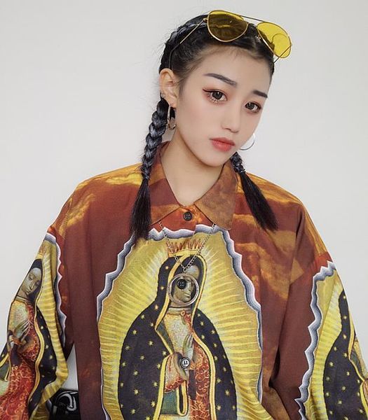 spring harajuku virgin mary printed smooth women loose blouse shirts street style, White
spring harajuku virgin mary printed smooth women loose blouse shirts street style, White