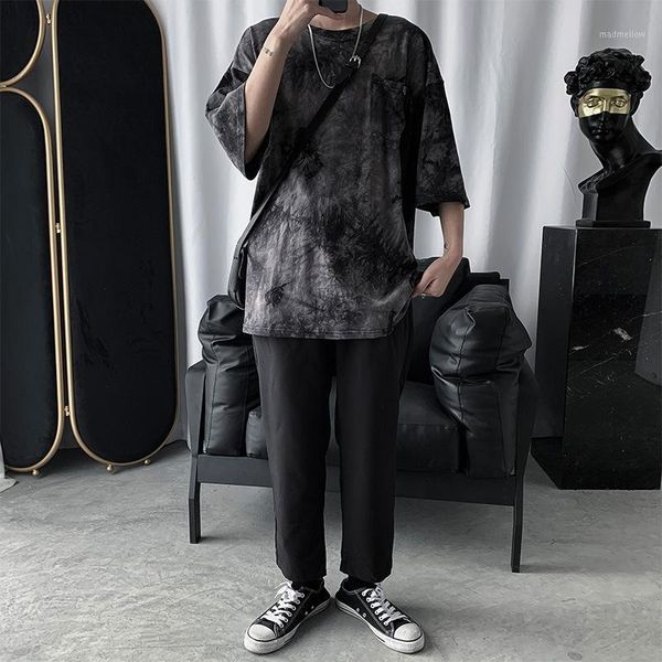 men's t-shirts trend half-sleeve shirt t-shirt men korean-style loose-fit versatile tie-dye base brand casual short sleeve on1, White;black
men's t-shirts trend half-sleeve shirt t-shirt men korean-style loose-fit versatile tie-dye base brand casual short sleeve on1, White;black