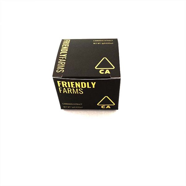 gold foil friendly farms fully set packaging box for friendlyfarms 1 gram live resin cured sauce jars bottle container childproof caps with
gold foil friendly farms fully set packaging box for friendlyfarms 1 gram live resin cured sauce jars bottle container childproof caps with