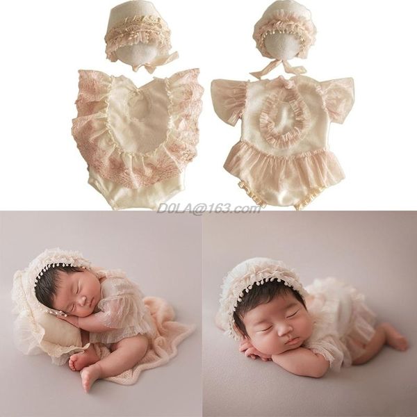 newborn pgraphy props suit lace romper hat set knit outfits clothing infants shooting p gifts lj201105
newborn pgraphy props suit lace romper hat set knit outfits clothing infants shooting p gifts lj201105