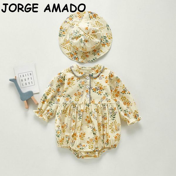 2020 autumn new baby girl bodysuit floral peter pan collar long sleeve baby romper hat new born baby clothes 0-3y e20329, Blue
2020 autumn new baby girl bodysuit floral peter pan collar long sleeve baby romper hat new born baby clothes 0-3y e20329, Blue