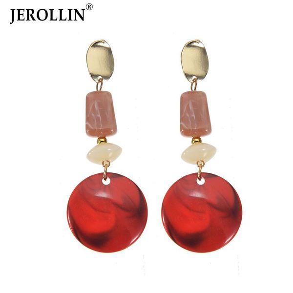 jerollin 9 colors bohomian resin round pendant dangle earring statement women drop earrings alloy fashion new jewelry gift, Silver
jerollin 9 colors bohomian resin round pendant dangle earring statement women drop earrings alloy fashion new jewelry gift, Silver