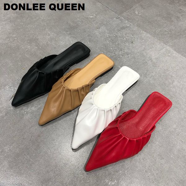 donlee queen women flat slippers slip on slides outdoor flip flops brand 2020 fashion pleated mule shoes women slipper chaussure x1020, Black
donlee queen women flat slippers slip on slides outdoor flip flops brand 2020 fashion pleated mule shoes women slipper chaussure x1020, Black