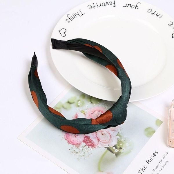 hair accessories minimalist vintage imitation silk headband large polka dot print center twist knot wide hoop women styling
hair accessories minimalist vintage imitation silk headband large polka dot print center twist knot wide hoop women styling