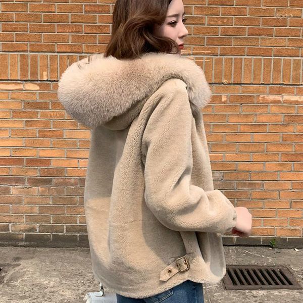 real fur coat fur collar wool jacket korean autumn winter coat women clothes 2020 sheep shearling women zt35621, Black
real fur coat fur collar wool jacket korean autumn winter coat women clothes 2020 sheep shearling women zt35621, Black