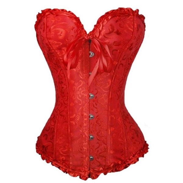 gothic vest solid with string v neck corset bridal boned slim bodysuit polyester overbust bustiers, White
gothic vest solid with string v neck corset bridal boned slim bodysuit polyester overbust bustiers, White