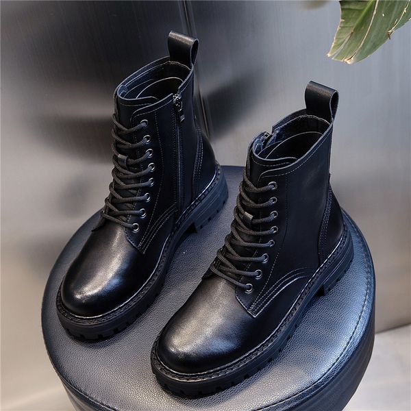 2021 the new new fashions genuine leather ankle wild winter girl martin women's boots 71b8, Black
2021 the new new fashions genuine leather ankle wild winter girl martin women's boots 71b8, Black