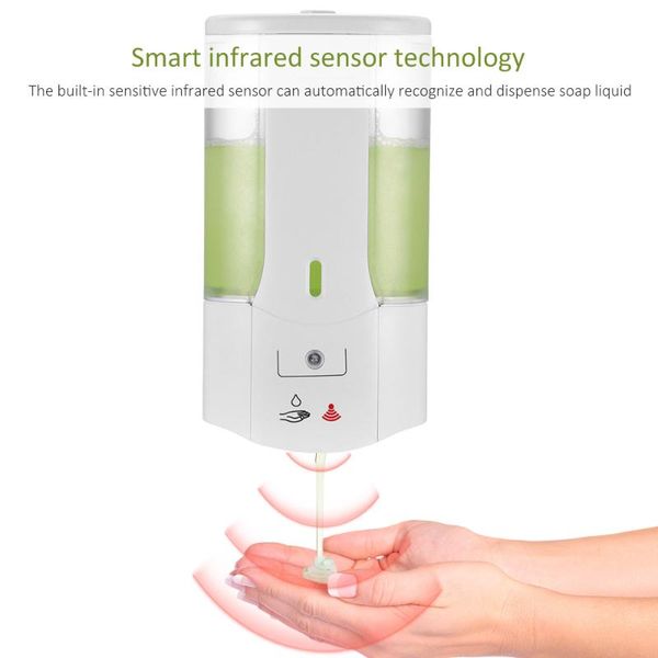 400ml capacity automatic soap dispenser touchless sensor hand sanitizer detergent dispenser wall mounted for bathroom kitchen
400ml capacity automatic soap dispenser touchless sensor hand sanitizer detergent dispenser wall mounted for bathroom kitchen