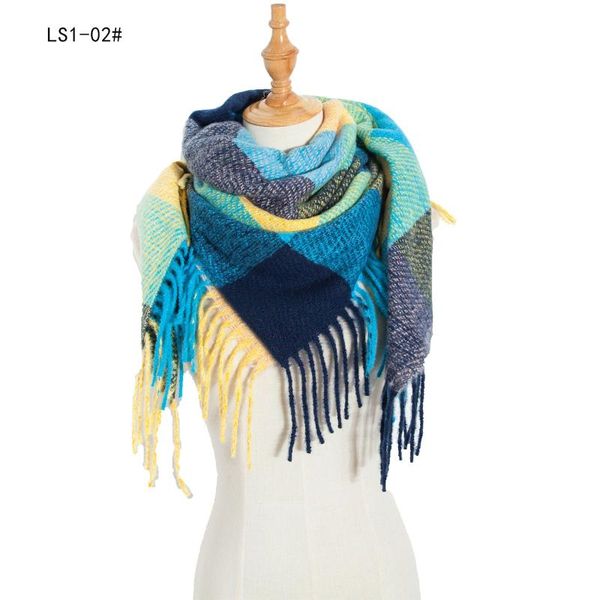 scarves 40#female multi-purpose shawl scarf luxury fashion winter women colorful casual square tassel, Blue;gray
scarves 40#female multi-purpose shawl scarf luxury fashion winter women colorful casual square tassel, Blue;gray