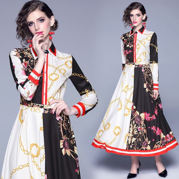 women runway designer dressed maxi from vintage sleeves long-sleeve floral a-line skater skinny balance casual dresses for zdu1, Black;gray
women runway designer dressed maxi from vintage sleeves long-sleeve floral a-line skater skinny balance casual dresses for zdu1, Black;gray