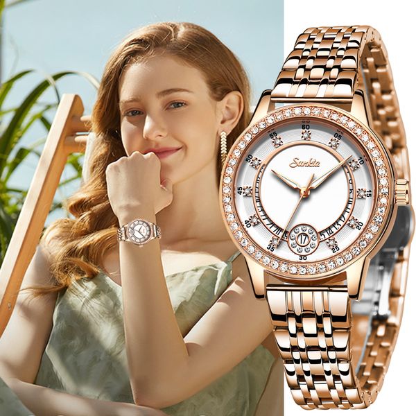 sunkta women watches woman dress brand luxury gift bracelet watch quartz wrist watches for women clocks relogio feminino+box 201124, Slivery;brown
sunkta women watches woman dress brand luxury gift bracelet watch quartz wrist watches for women clocks relogio feminino+box 201124, Slivery;brown