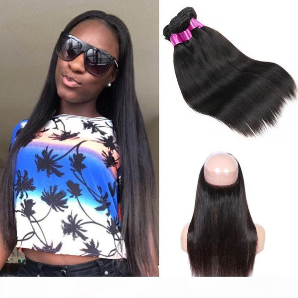 brazilian virgin hair 360 lace frontal brazilian straight hair weaves human hair pre plucked 360 frontal with bundles, Black
brazilian virgin hair 360 lace frontal brazilian straight hair weaves human hair pre plucked 360 frontal with bundles, Black