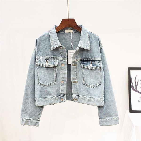 fashion denim jacket women vintage washed big pocket long sleeve outerwear spring autumn loose female short jeans jacket coats1, Black;brown
fashion denim jacket women vintage washed big pocket long sleeve outerwear spring autumn loose female short jeans jacket coats1, Black;brown