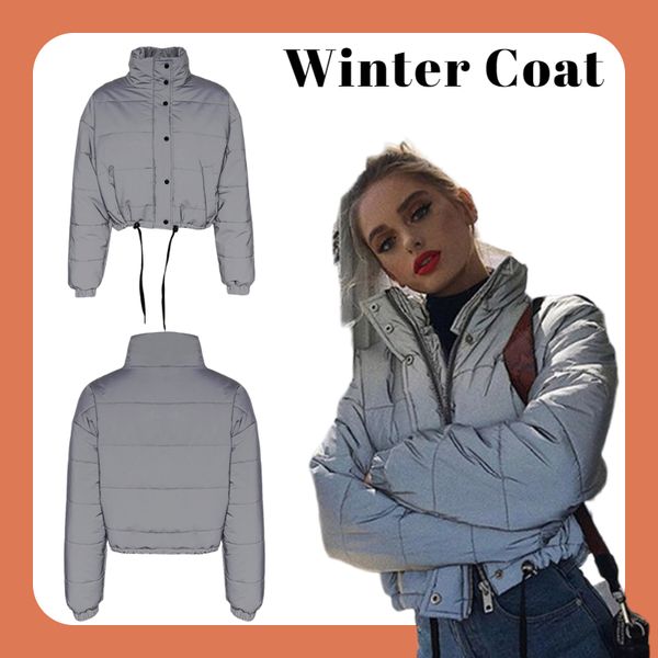 winter fashion jacket reflective short keep warm coat women casual coat ladies outwear jackets c1106, Black;brown
winter fashion jacket reflective short keep warm coat women casual coat ladies outwear jackets c1106, Black;brown