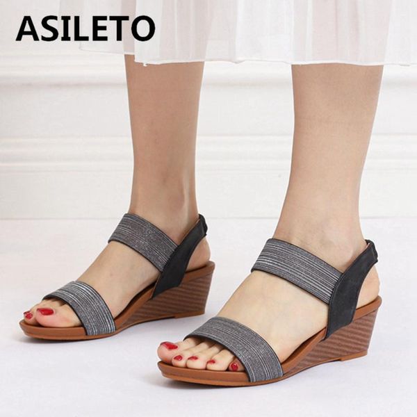 asileto new 2021 ladies sandals open toe 5cm wedge heels bling soft comfort slip-on big size 36-42 casual golden b2359, Black
asileto new 2021 ladies sandals open toe 5cm wedge heels bling soft comfort slip-on big size 36-42 casual golden b2359, Black