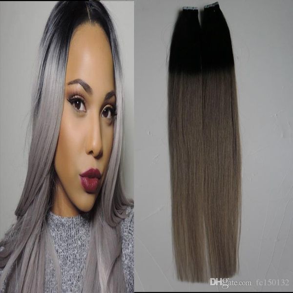 100g 2.5g pc t1b gray tape in human hair extension ombre seamless straight skin weft tape hair extensions 40pcs pack, Black
100g 2.5g pc t1b gray tape in human hair extension ombre seamless straight skin weft tape hair extensions 40pcs pack, Black