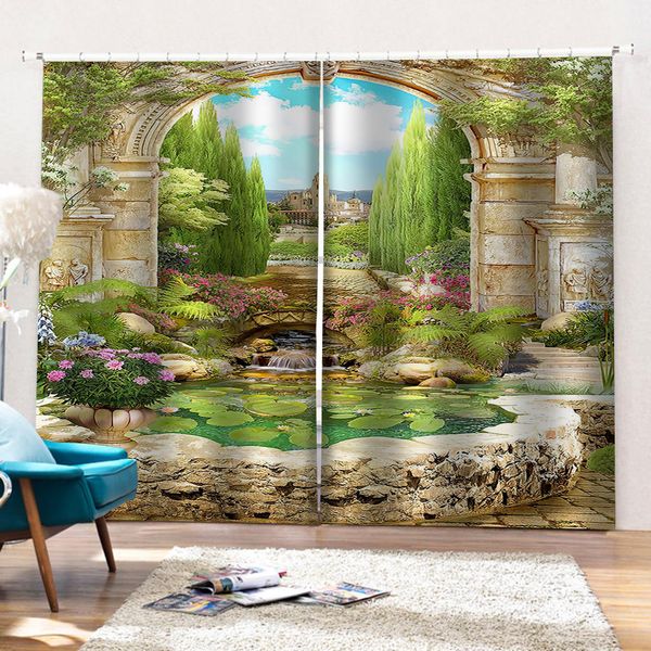 morden luxury blackout 3d window curtain for living room green landscape curtains 3d stereoscopic curtains
morden luxury blackout 3d window curtain for living room green landscape curtains 3d stereoscopic curtains
