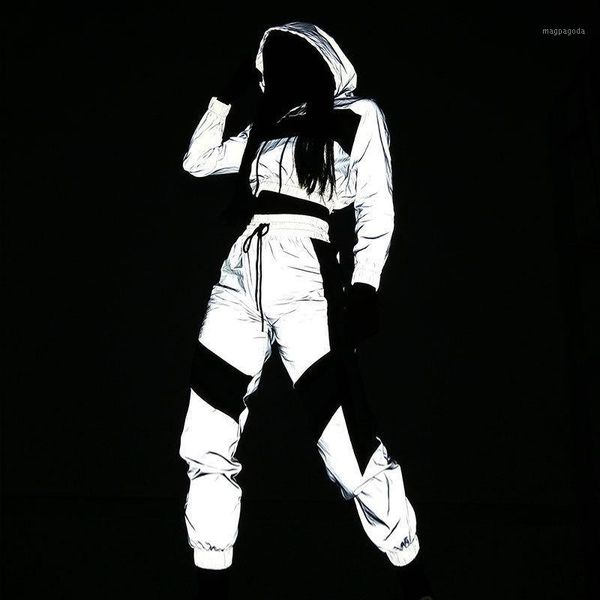 punk hip-hop women casual sweatsuits sets night reflective light jacket silver high street fashion women short coat hooded1, Gray
punk hip-hop women casual sweatsuits sets night reflective light jacket silver high street fashion women short coat hooded1, Gray