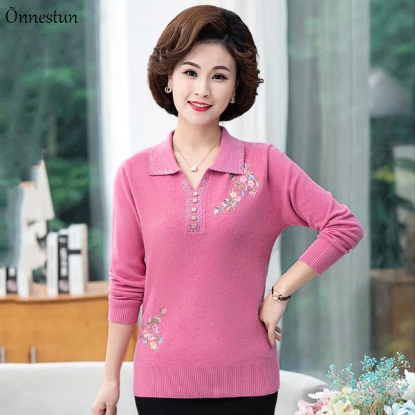 women's sweaters embroidered autumn causal long sleeve knitwear pullovers women clothes jumper plus size lapel woman sweater, White;black
women's sweaters embroidered autumn causal long sleeve knitwear pullovers women clothes jumper plus size lapel woman sweater, White;black