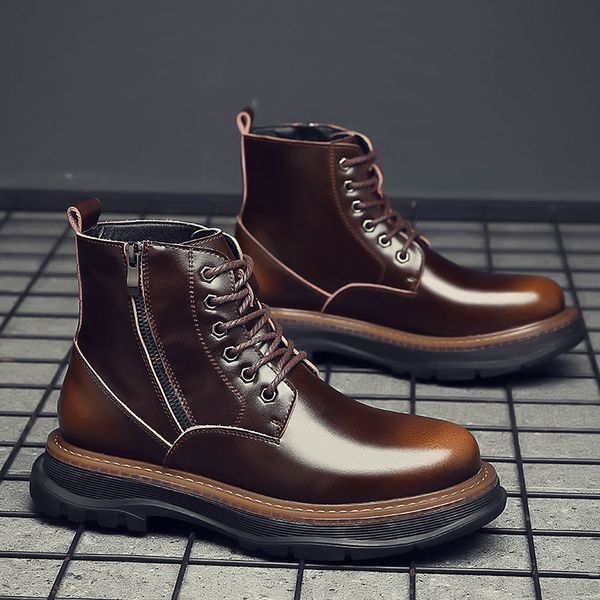 mens boots genuine leather spring autumn ankle boots men waterproof outdoor shoes male comfortable motorcycle boots, Black
mens boots genuine leather spring autumn ankle boots men waterproof outdoor shoes male comfortable motorcycle boots, Black