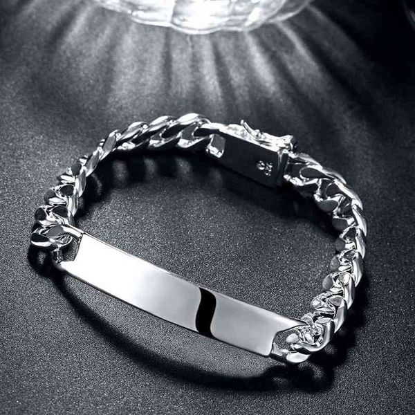 classic man 925 sterling silver 10mm chain bracelets for women wedding party wild christmas gifts fashion fine jewelry, Golden;silver
classic man 925 sterling silver 10mm chain bracelets for women wedding party wild christmas gifts fashion fine jewelry, Golden;silver