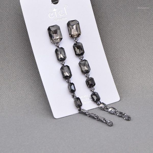 cindy xiang 2 colors avaible crystal long drop earrings for women geometric statement fashion earrings party show accessories1, Silver
cindy xiang 2 colors avaible crystal long drop earrings for women geometric statement fashion earrings party show accessories1, Silver