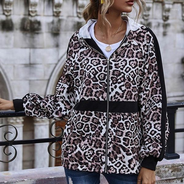 ladies hoodie coats leopard print panel 2021 fashion autumn winter warm long sleeve sweatshirt jacket female loose coat #401, Black;brown
ladies hoodie coats leopard print panel 2021 fashion autumn winter warm long sleeve sweatshirt jacket female loose coat #401, Black;brown