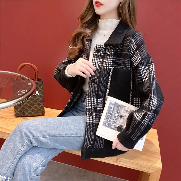 double sided cashmere short autumn winter 2020 new korean plaid chiffon coat women's small, Black
double sided cashmere short autumn winter 2020 new korean plaid chiffon coat women's small, Black