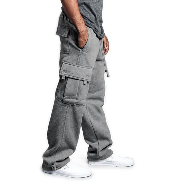 men's pants loose side multi-pocket solid color cargo pant male baggy jogger trousers fashion casual drawstring high streetwear, Black
men's pants loose side multi-pocket solid color cargo pant male baggy jogger trousers fashion casual drawstring high streetwear, Black