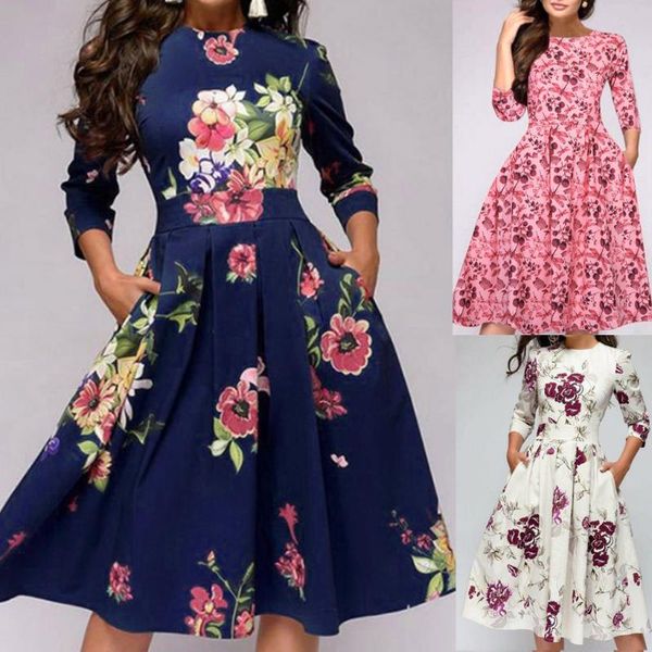 women elegant vintage printing party vestido dress long sleeve o-neck knee-length dress vintage women french retro 50s 60s, Black;gray
women elegant vintage printing party vestido dress long sleeve o-neck knee-length dress vintage women french retro 50s 60s, Black;gray