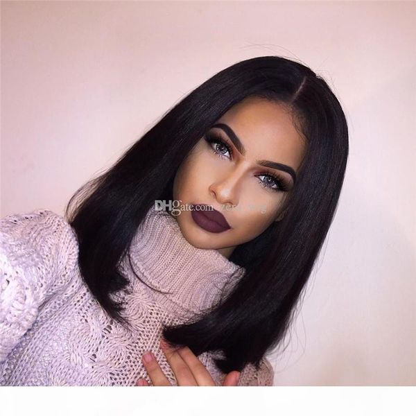 short hair bob wigs black hair full lace wig brazilian human hair front lace straight bob wig, Black;brown
short hair bob wigs black hair full lace wig brazilian human hair front lace straight bob wig, Black;brown