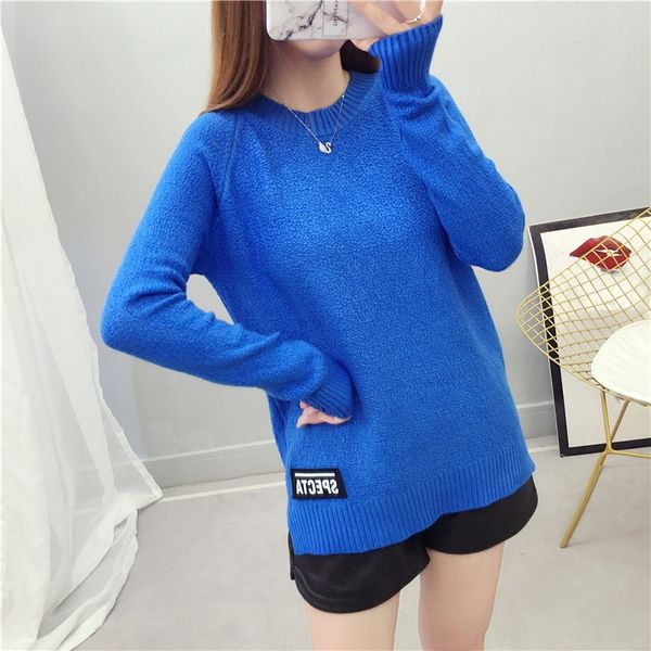 round neck women's autumn and winter 2020 autumn sweatersweater sweater new korean style loose long-sleeved outer knitted bottoming, White;black
round neck women's autumn and winter 2020 autumn sweatersweater sweater new korean style loose long-sleeved outer knitted bottoming, White;black