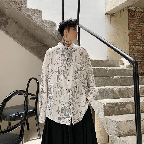 shirt men camisa masculina long sleeve japanese loose casual bat sleeve fashion print shirts spring autumn new mens, White;black
shirt men camisa masculina long sleeve japanese loose casual bat sleeve fashion print shirts spring autumn new mens, White;black