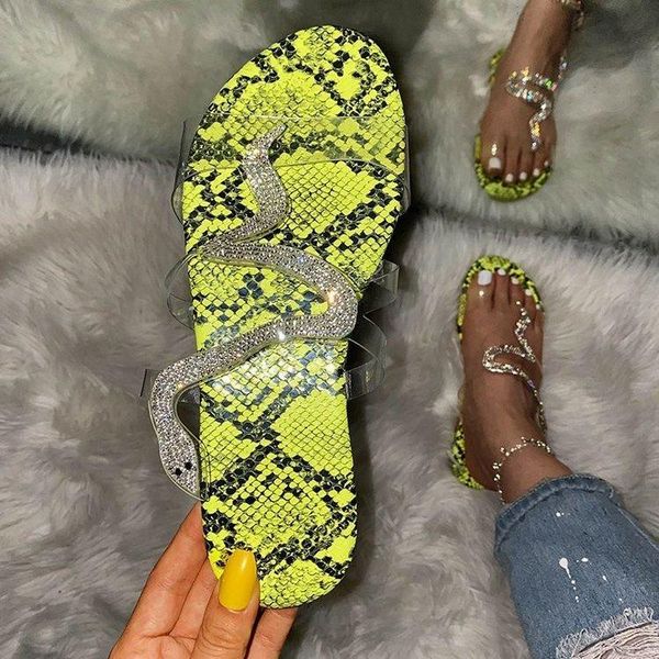 slippers 2021 snakesprint crystal face flat flops, diamond large size women's shoes, Black
slippers 2021 snakesprint crystal face flat flops, diamond large size women's shoes, Black