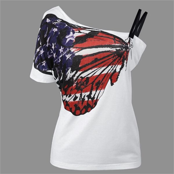 butterfly printed women tshirts off shoulder one shoulder short sleeves tees summer clothing plus size clothing 4xl 5xl, White
butterfly printed women tshirts off shoulder one shoulder short sleeves tees summer clothing plus size clothing 4xl 5xl, White