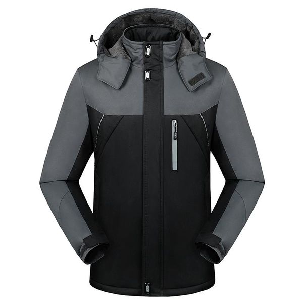 winter mens clothing fashion jacket men windbreak thick warm parkas windproof plus velvet coats male hooded outwear fleece, Black
winter mens clothing fashion jacket men windbreak thick warm parkas windproof plus velvet coats male hooded outwear fleece, Black