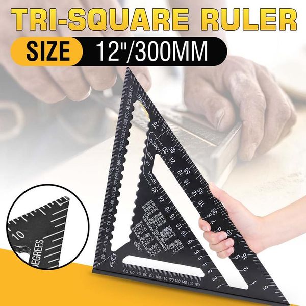 30cm aluminium set square ruler 12\" protractors rafter angle frame measuring carpenter measurement woodworking triangu wmtamc
30cm aluminium set square ruler 12\" protractors rafter angle frame measuring carpenter measurement woodworking triangu wmtamc