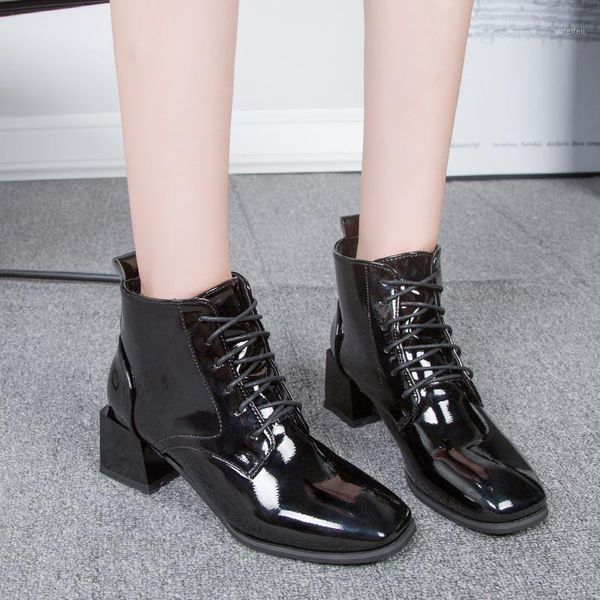 new fashion ankle boots for women shoes woman solid black patent leather women boots lace up warm plush winter plus size1
new fashion ankle boots for women shoes woman solid black patent leather women boots lace up warm plush winter plus size1