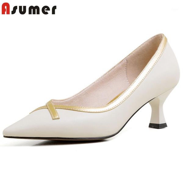 asumer 2021 new arrive genuine leather shoes ladies pointed toe spring summer single shoes thin heels party wedding women pumps1, Black
asumer 2021 new arrive genuine leather shoes ladies pointed toe spring summer single shoes thin heels party wedding women pumps1, Black