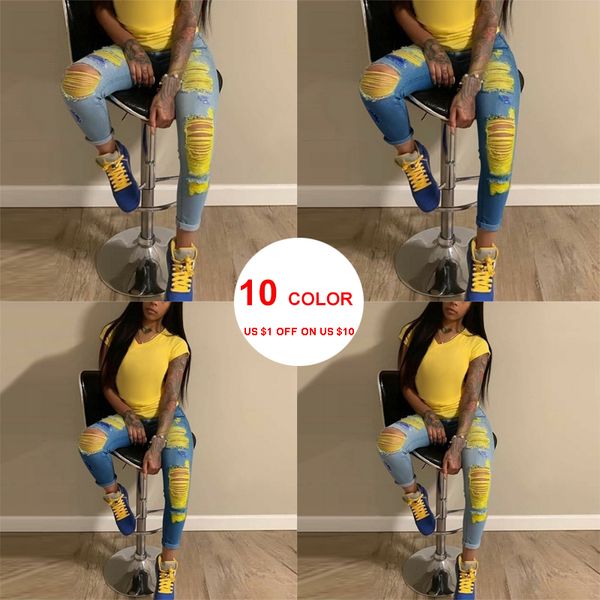 woman candy clothes hole skinny stretch denim cuffs oversize short pullover v-neck femme jeans low light 201106, Blue
woman candy clothes hole skinny stretch denim cuffs oversize short pullover v-neck femme jeans low light 201106, Blue