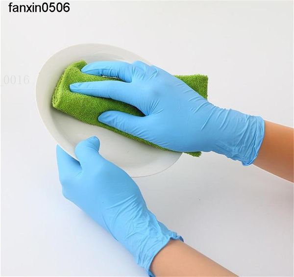 laboratory rubber of mechanical authentic nitrile comfortable disposable blue soft work safety gloves pairs 10