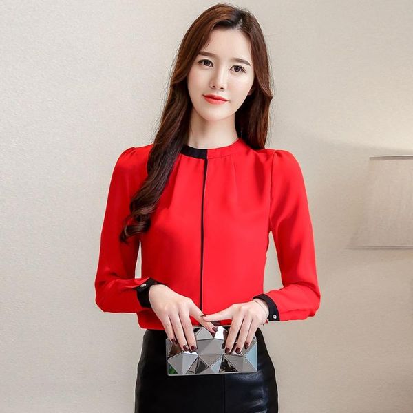 2021 women fashion patchwork red white blouse women elegant long sleeve o-neck slim blouses blusas
2021 women fashion patchwork red white blouse women elegant long sleeve o-neck slim blouses blusas