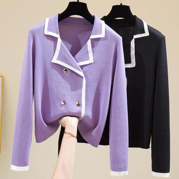 women's knits & tees turn-down collar cardigan sweaters women 2021 autumn winter fashion double breasted knitted jackets oversize loose, White
women's knits & tees turn-down collar cardigan sweaters women 2021 autumn winter fashion double breasted knitted jackets oversize loose, White