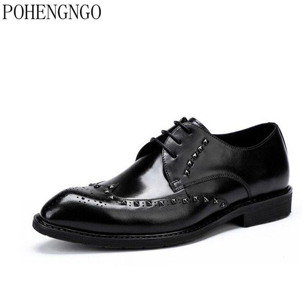 2020 brand men dress shoes genuine leather black gentle man oxfords shoes men's lace-up size 38-46 business men rivets
2020 brand men dress shoes genuine leather black gentle man oxfords shoes men's lace-up size 38-46 business men rivets
