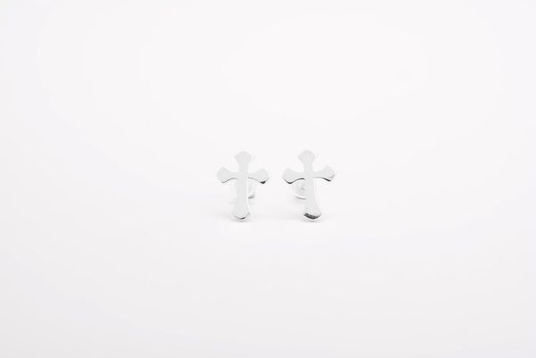 925 sterling silver fashion cross geometric anti-allergy stud earrings for women, Golden
925 sterling silver fashion cross geometric anti-allergy stud earrings for women, Golden