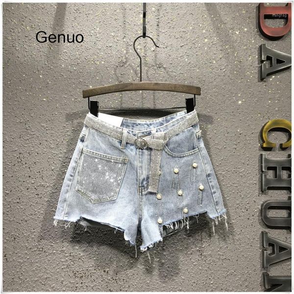 high waist rhinestone beaded wide leg jeans shorts women summer casual fashion denim shorts loose washed short jeans female1, White;black
high waist rhinestone beaded wide leg jeans shorts women summer casual fashion denim shorts loose washed short jeans female1, White;black